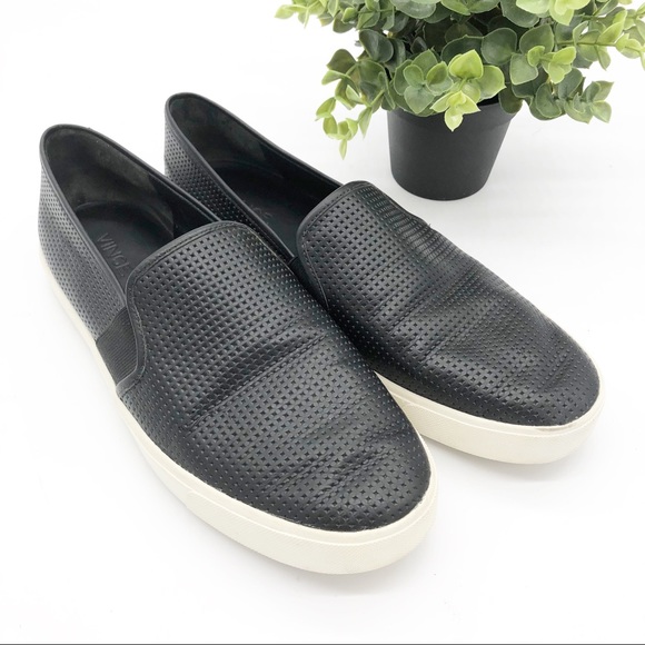 Vince Shoes - Vince Blair Slip-On Perforated Leather Sneakers